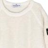 STONE ISLAND Logo Patch Crewneck Sweatshirt Kids Sweatshirt Ivory 771660143-V0097