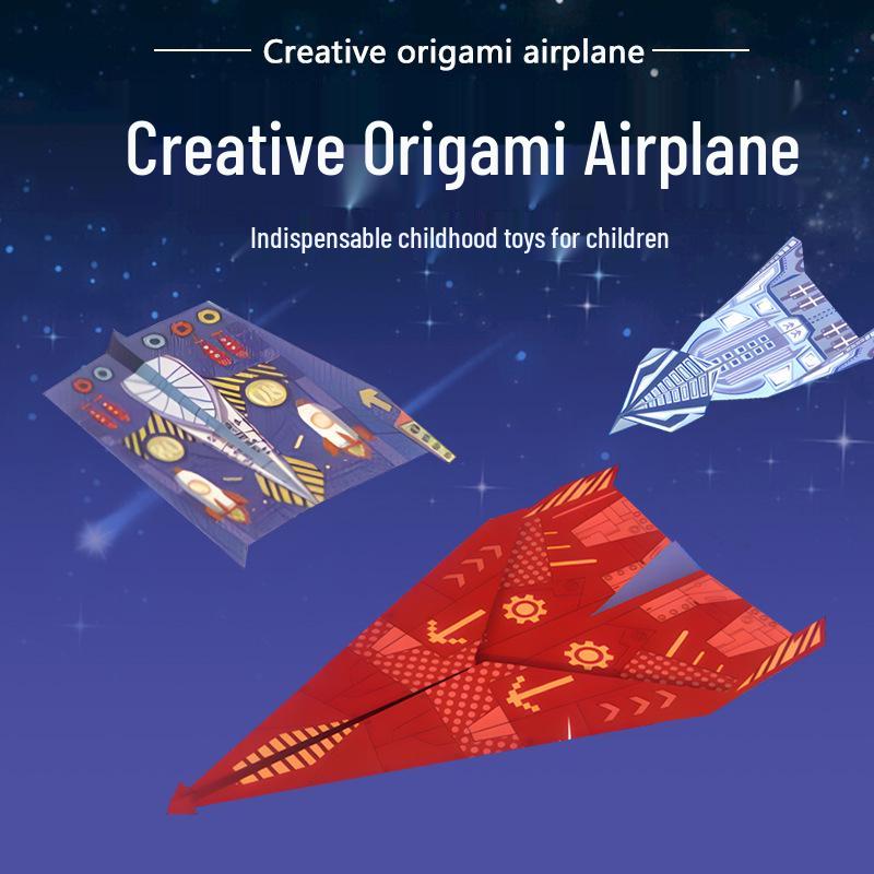 

Children s 3D Stereo Colorful Paper Airplane Origami DIY Toy Collection