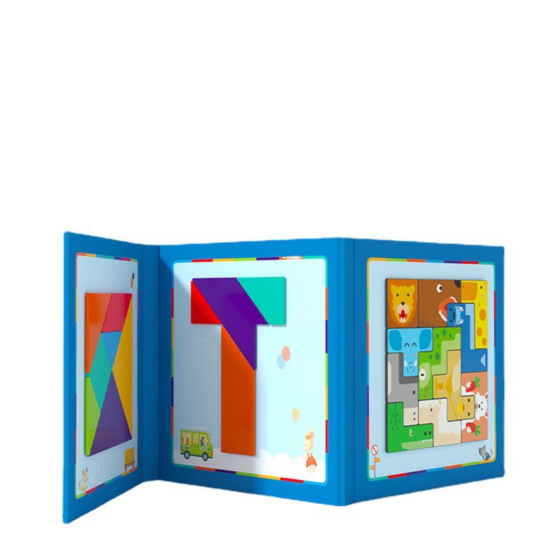 

Children s Educational Magnetic Tangram Puzzle Book
