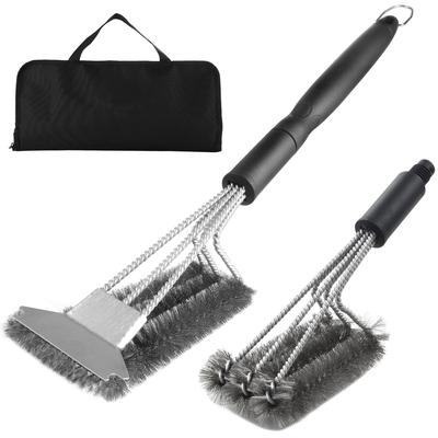 BBQ Net BBQ Cleaning Stainless Steel Wire, Cleaning Brush, BBQ Grill Cleaning Wire Brush, BBQ Brush, Set, Replaceable