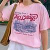 Damen Vintage Beheiztes Rivalität Ich Komme Zum Häuschen T-Shirt Tee Unisex Streetwear Lässige Sommer Oberteile