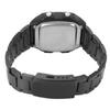 Watch Waterproof Alloy Digital Chronograph Stopwatch Luminous Sports Watch Built In BatteryBlack
