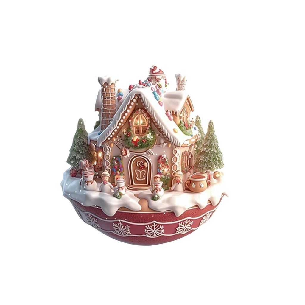 2D Acrylic Christmas Teacup Snow House Suitable For Keychains, Car Rearview Mirror Accessories, Backpack