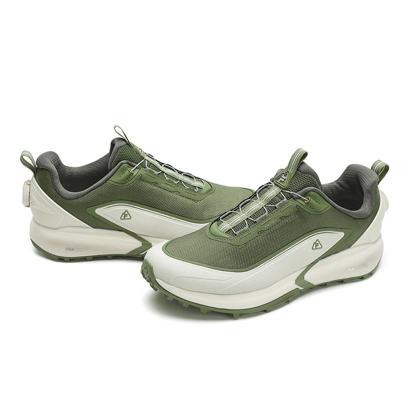 New FILA BOA LYNX 3 Wear resistant And Lightweight Low Top Running Shoes Men's Green A12M511203FIT