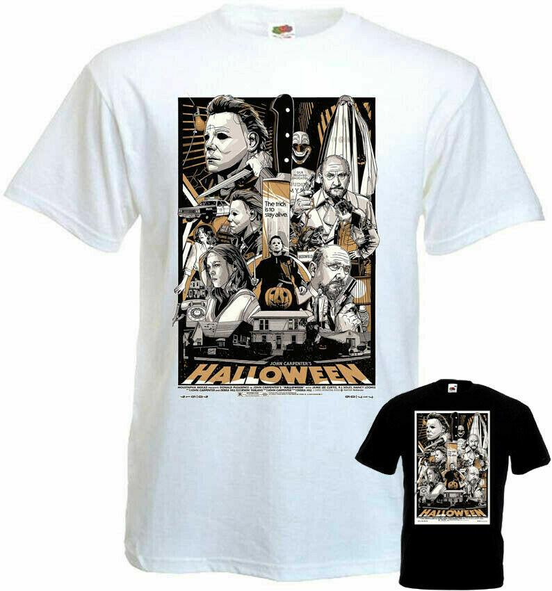 

Halloween v71 T-shirt movie poster John Carpenter all sizes S-5XL Men s 4XL