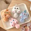 Roztomilá plyšová klíčenka pro kočku s dlouhým ocasem Kawaii Kreslená taška na panenky Přívěsek na klíče Přívěsek na klíče Příslušenství pro ženy Dívčí páry