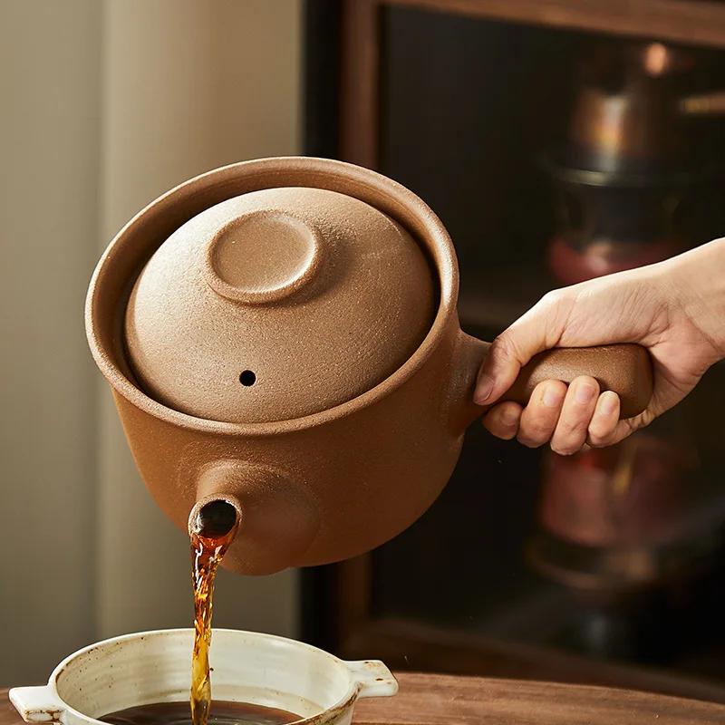 Crock Casserole Cooking Pot Chinese Medicine Pot Uncoated Crock Pot Kitchen Ceramic Cookware Clay Pots for Cooking Slow Cooker