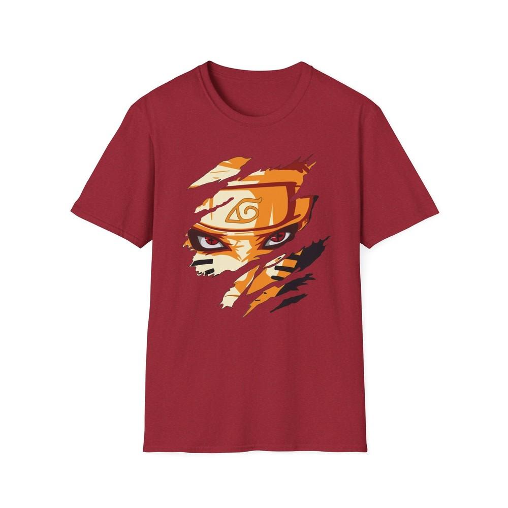 Unisex Jl Anime TShirt Softstyle Back Front Printed Naruto Hero Of The Leaf