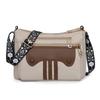 Women's Patchwork Shoulder Bag Large Capacity Nylon Crossbody Bag