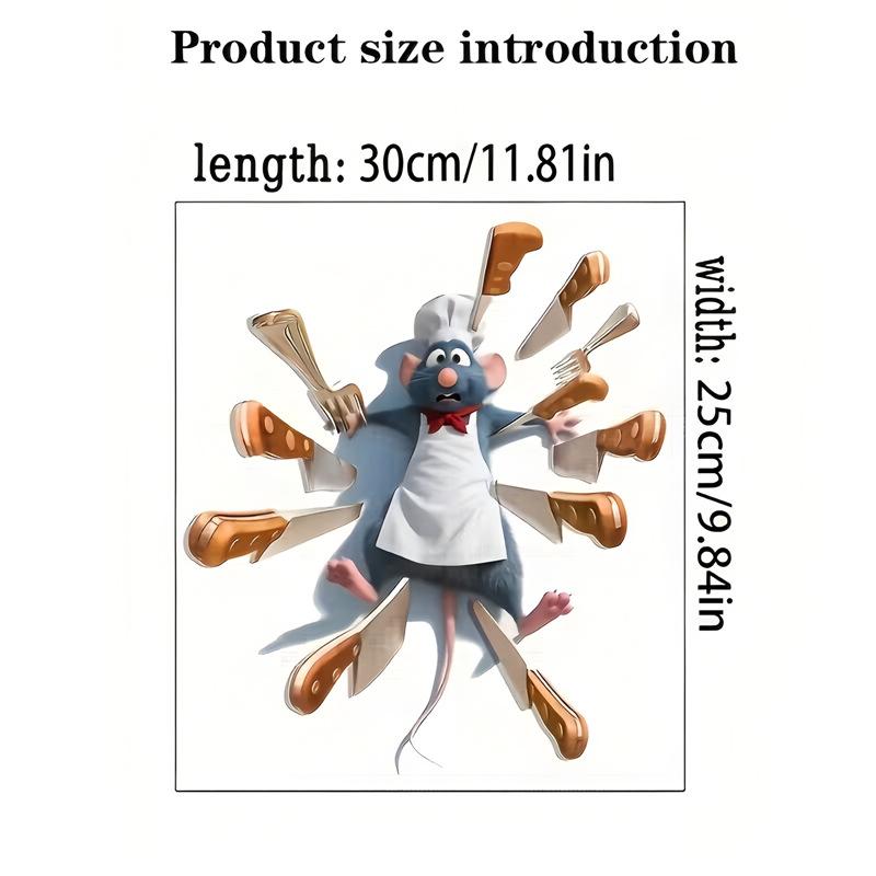 

TEMU New Model Ratatouille Cartoon Car Truck Fuel Tank Cover Sticker 25x30cm
