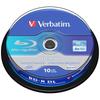 Verbatim 50Gb 6X Bd-R Dl Blu-Ray Discs 10Pcs Grey 43746