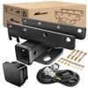 Kit Ricevitore Gancio di Traino per Paraurti Posteriore Nilight da 2 Pollici, Compatibile per Jeep Wrangler JK 4 Porte e 2 Unlimited 2007-2018, Con Cablaggio a 4 Pin