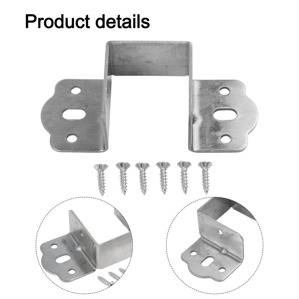 U-shaped Metal Thickened Bed Corner Bed Rail Brackets Beam Support Bed Hinges Hook Corner Code Furniture Hardware Accessories