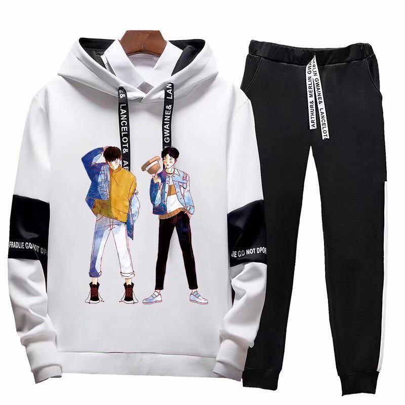 Sports Suits Men 'S Spring And Autumn Sweater Trousers Running Casual Sportswear Female Couple Two -Piece Autumn Clothes