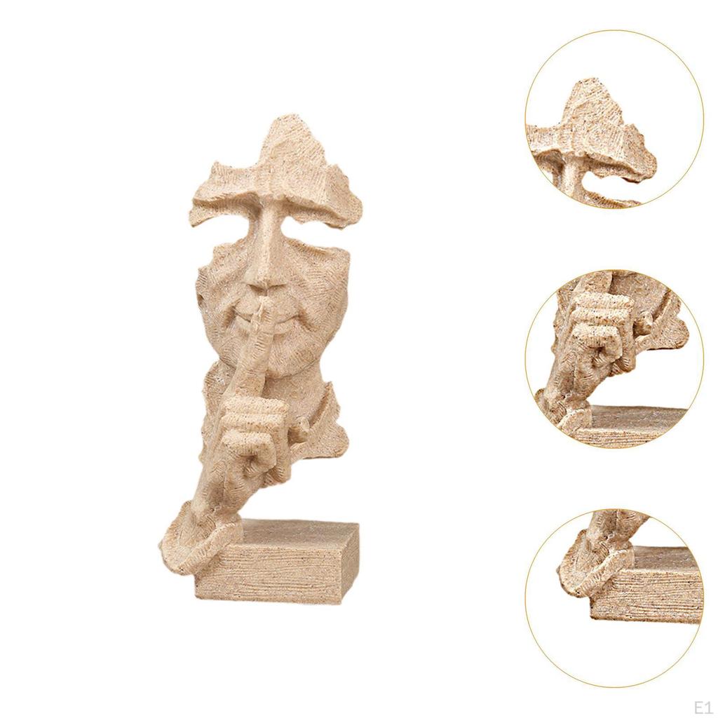 Face Decorative Figurine Abstract Figure Sculpture Art Crafts Tabletop Ornament Modern Statue for