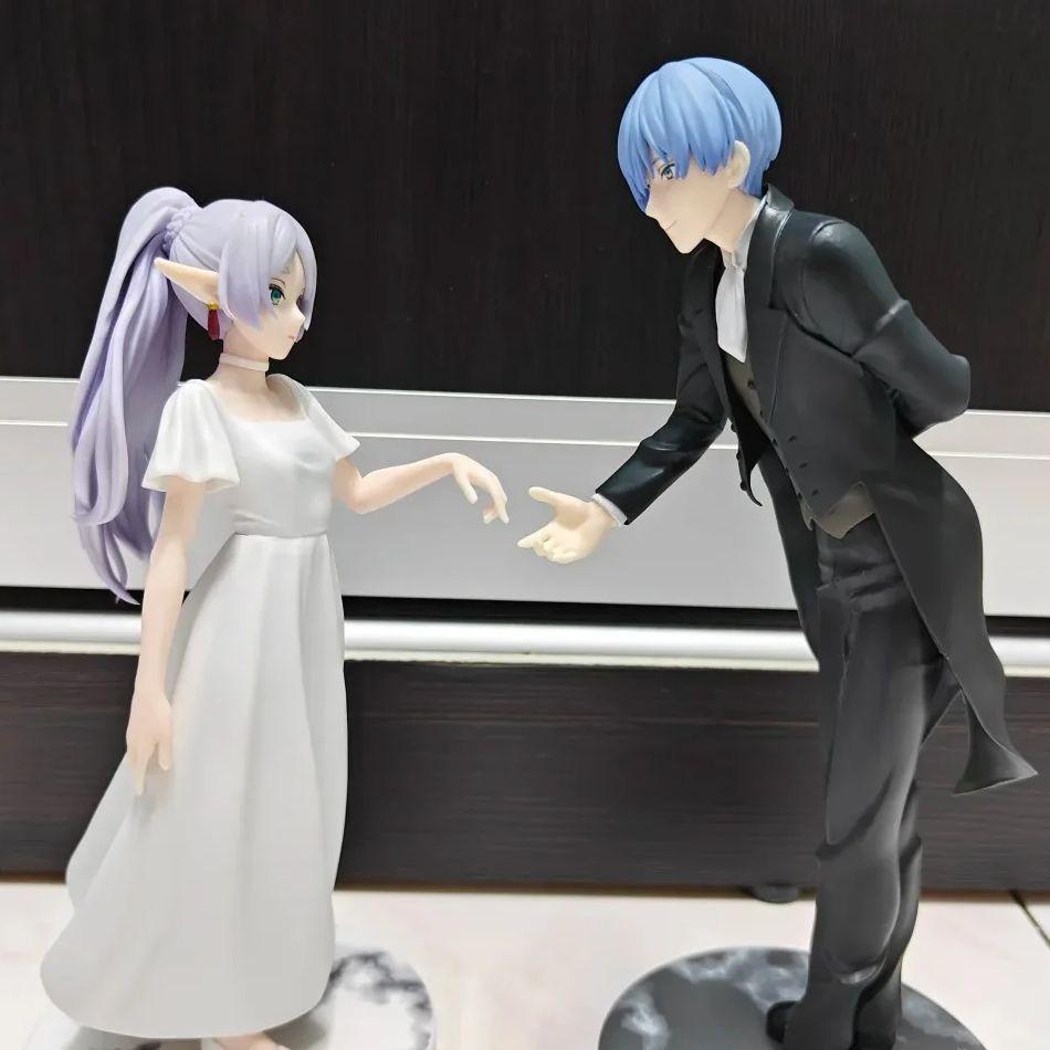 18-20cm Frieren: Beyond Journey's End Anime Figure Frieren Himmel Proposal Dance Action Figure PVC Ornaments Toy Brithday Gift