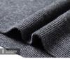 Men's 100% Pure Wool Half-Zip Thickened Sweater, High-End Solid Color Knitwear for Autumn/Winter