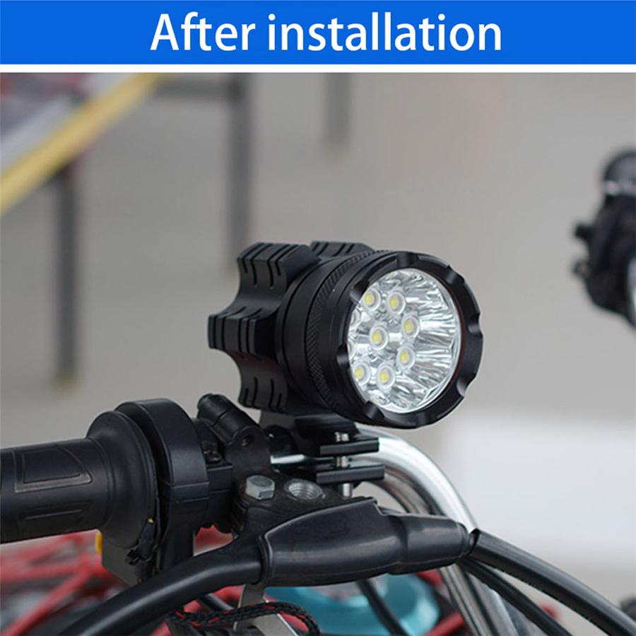 2PCS 180W 6500K 7800 LM Universal Aluminum Alloy 9 CREE Chips LED Motorcycle Headlights Motos Bulb Motorbike Waterproof