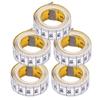 Measuring Tape Soft Flexible Clear Graduations Yellow White Double Sided Inch Tape Measure