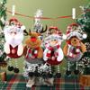 Santa Claus Merry Christmas Ornament Elk Christmas Decoration Snowman Tree Pendant  Happy New Year