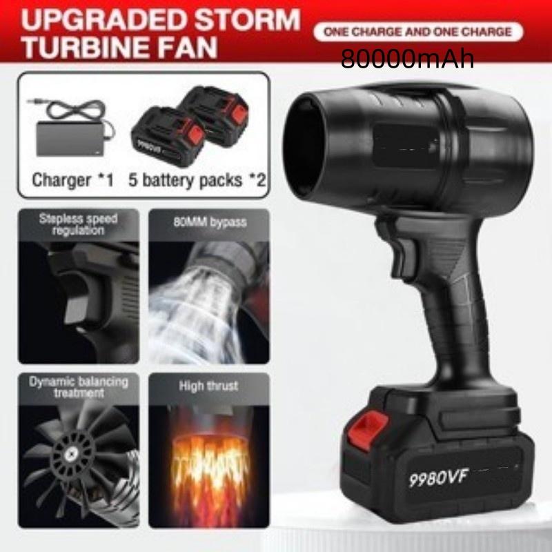 Cordless Ultra-Violent Turbo Fan Hand Holding Electric Car Blower Portable Hurricane Snow Leaf Dust Blower