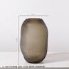 Hand-Blown Frosted Polka Dot Glass Vase