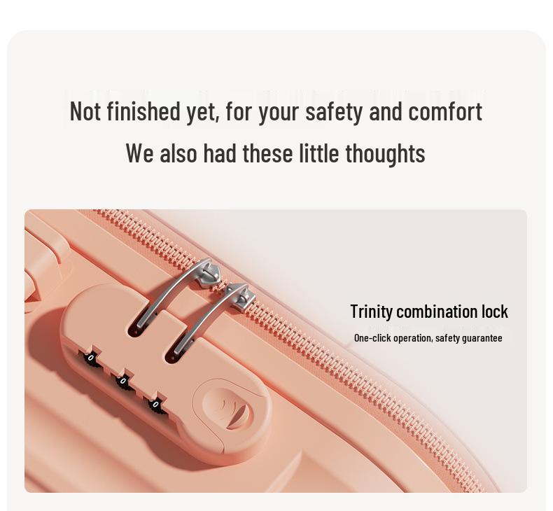 2025 Durable Travel Suitcase with Combination Lock for Students and Adults