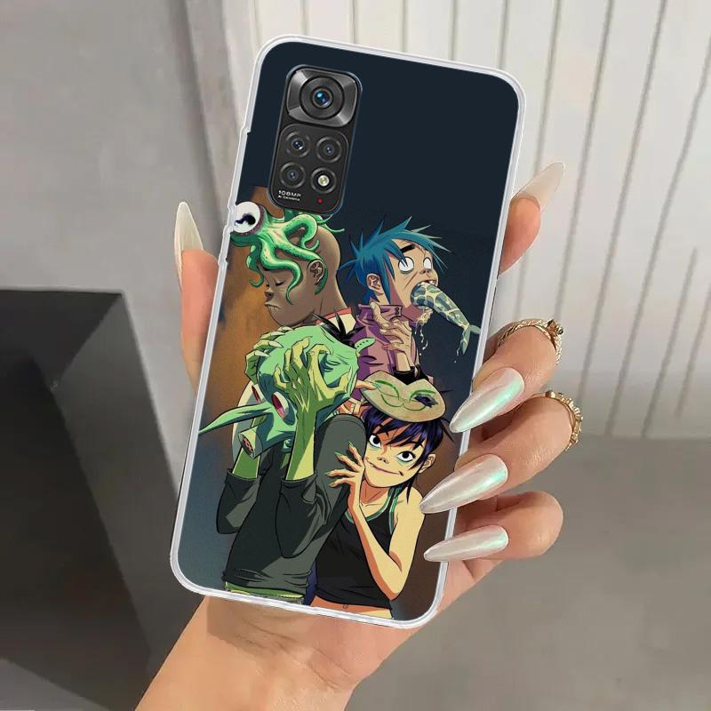 Gorillaz Anime Phone Case for Xiaomi Redmi Note 15 14 14S 13 12S 12 Pro 11S 11 Plus 11T 11E 10S Soft Funda Print Shell Redmi Not