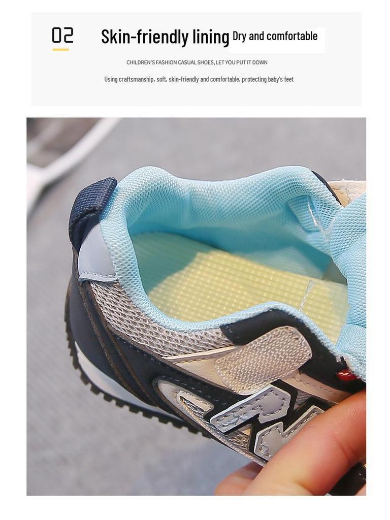 Korean Running Shoes for Kids: 2025 Spring/Autumn Fashion Sneakers for Medium and Large Girls and Boys