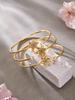 European American Fashion Zirconia Flower Heart Pendant Necklace, Bracelet, Earrings, Ring, and Bangle Set