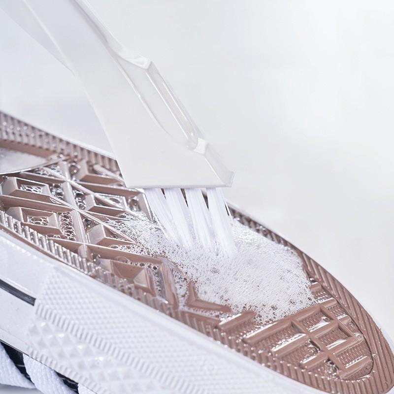 Soft Shoe Bristle Brush With Long Handle For Delicate Cleaning And Versatile Use