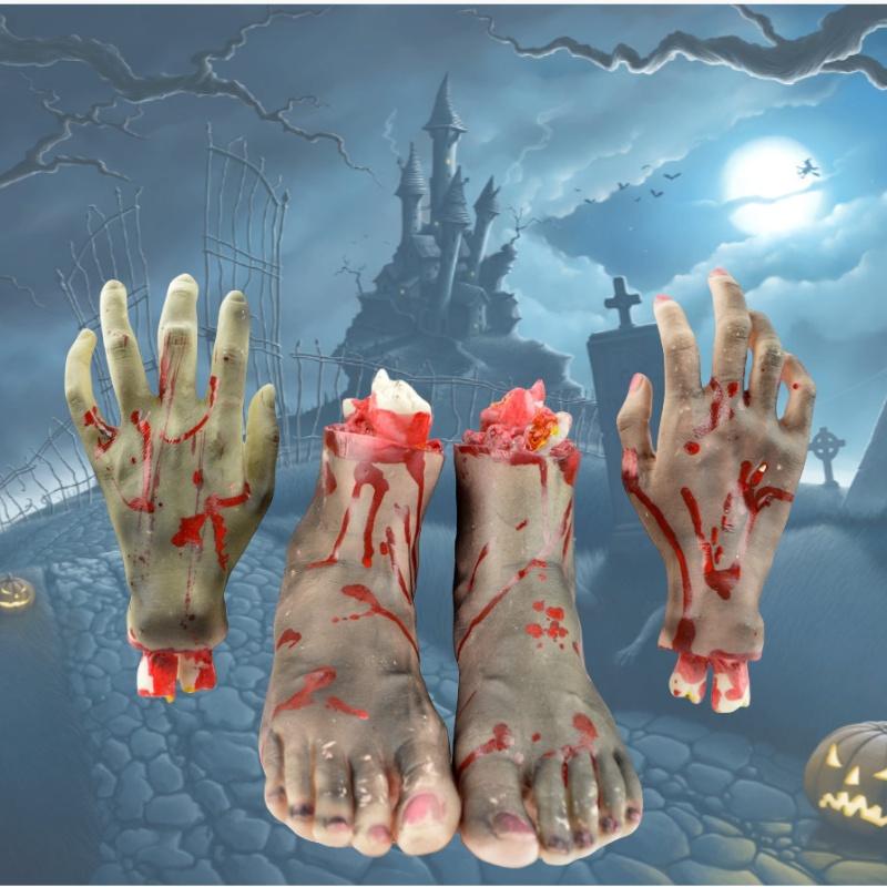 Halloween Requisite Gefälschte Hand Requisiten Filmdreh Requisiten Einzelne Gefälschte Hand Super Süß Exklusiv für den Außenhandel Körper Requisiten
