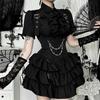 Sivrusn Halloween Cosplay Gótico Lolita Idol Lolita Mini Mina Terrestre Lolita Doentia Retro Performance Ao Vivo Tamanho P Vestido, Preto, Fantasia, Vestido, Estilo,