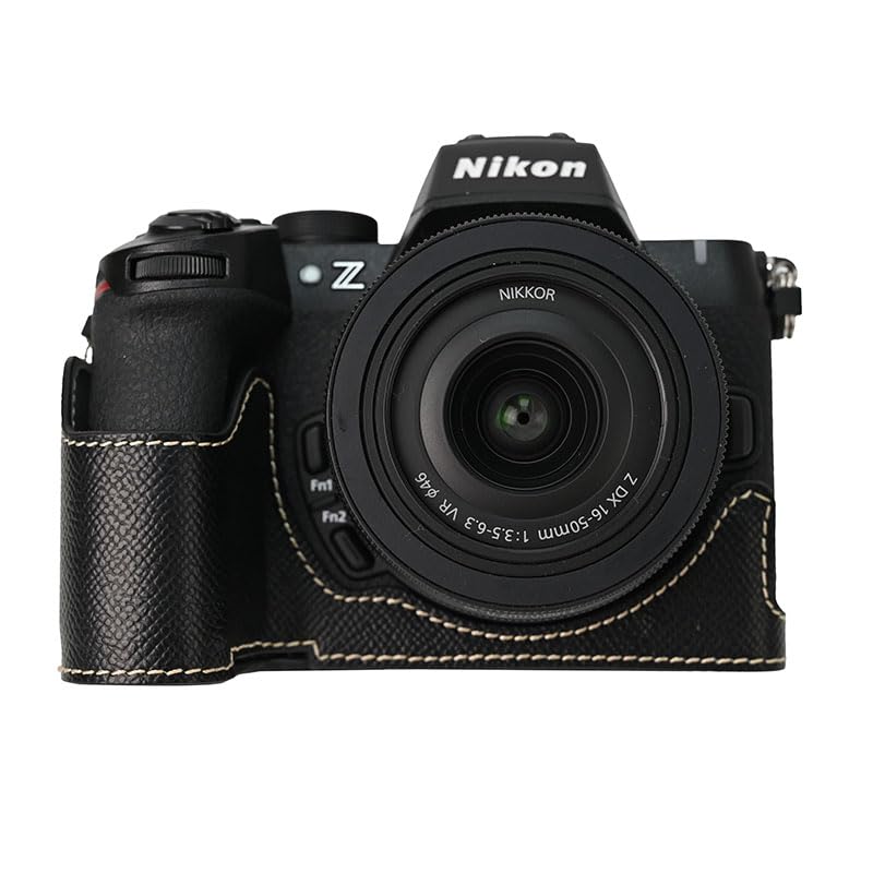 SIUTATDSH PU Leather Camera Case for Nikon Z and Mark II Includes a camera and portable tripod and includes battery Z50II, 50, M2, Cameras. holder,