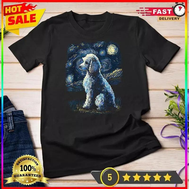Poodle Dog Starry Night Dogs Lover Gifts Graphic Tshirt Unisex Tshirt
