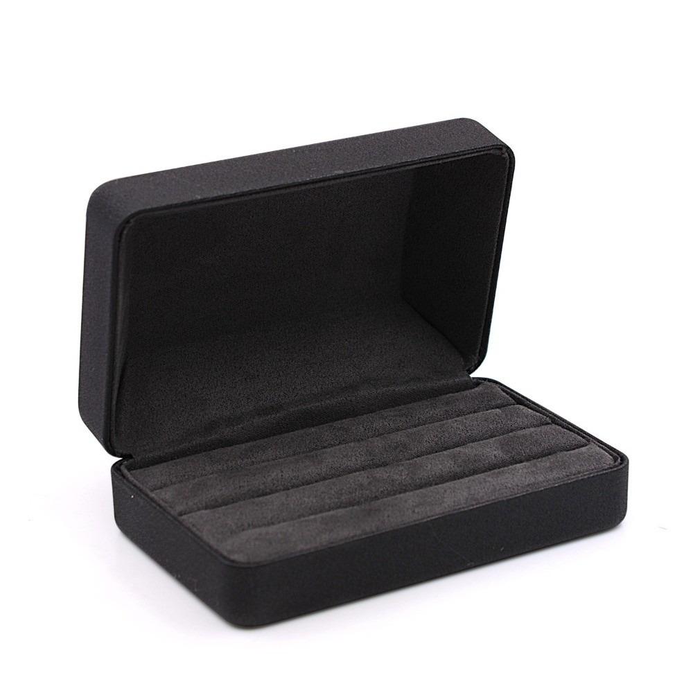 PU Leather Ring Organizer Box Stackable Design Ring Storage Box New Jewelry Box Travel Storage