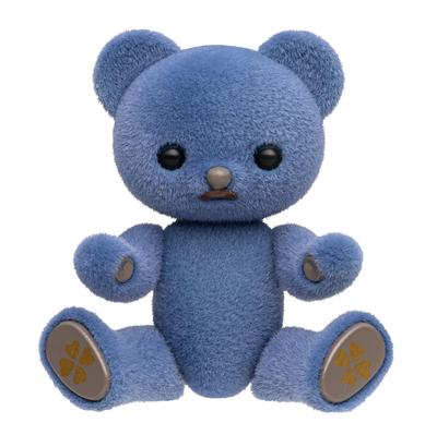 Honey Bear Clover Royal Blue