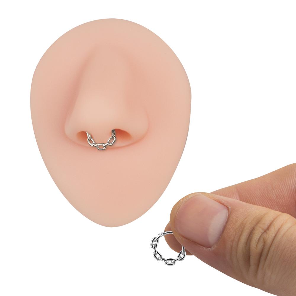 Weiches Silikon Ohr Nase Mund Modell Tattoo Übung Körper Schmuck Display Piercing Werkzeug Kit Schönheits Zubehör Make-up Werkzeuge