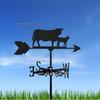Weather Vane Ornament: Outdoor Wrought Iron Spray-Painted Roof Decoration Metal Craft
