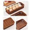 Rattan Weaving Faux Wicker Bread Tray Household Food Serving Basket  Home Decor