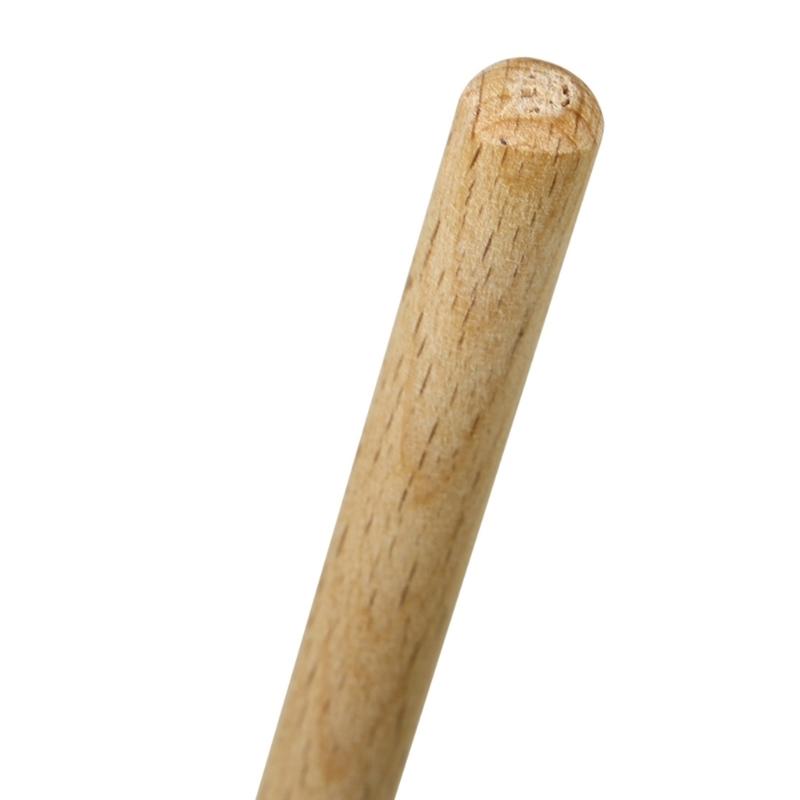 1 Pair Music Student Drum Sticks Wood and Stainless Steel Drum Mallets for Music Enthusiasts and Studio Recording Use
