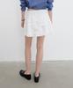 Yunse Crinkle Mini Skirt (White)