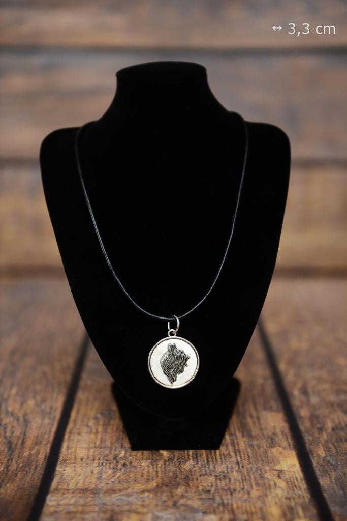 Briard, Berger de Brie – Necklace with a dog, pendant for a dog mom | Art-Dog