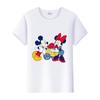 Casual Unisex Cartoon Minnie Tshirt Mickey Mouse Tops Graphic Clothes Summer Blouses T-shirt White 2000s Tees