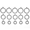 High Quality Black Metal Curtain Rings Hanging For Curtains And Rods 4 Sizes New 10pcs