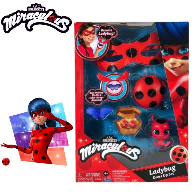 Genuine Ladybug Miraculous Girl Ladybug Redi Cat Noir Lady Rena Rouge Action Figure Toy