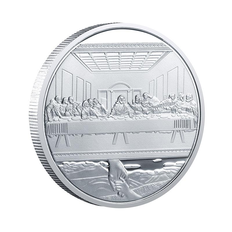 Jesus Christus Religion Gold versilbert Gedenkmünzensammlung Souvenir