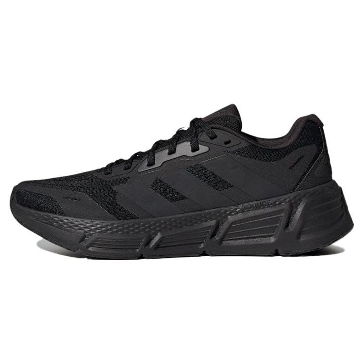 Adidas Questar 2M Round Toe Comfortable Slip Resistant Durable Breathable Low Top Running Shoes Men sneaker Black IF2230