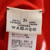HERMES Made in Italy Cashmere Blend Long sleeve Mock neck sweater 34 Red Women Used