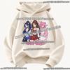 Demon Hunters Cartoon Pullover Kawaii Y2K Hoodie Kids Adults Kpop Fashion Long Sleeve Casual Streetwear Soft Sweatshirt